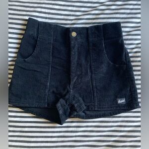 HAMMIES- women’s retro black corduroy shorts